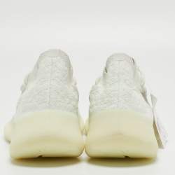 Pre Owned Yeezy x Adidas White Knit Fabric Boost 380 Calcite Glow Sneakers Size 42