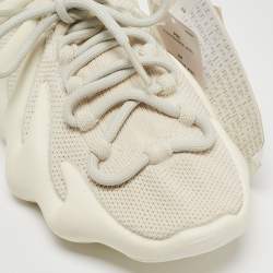 Pre Owned Yeezy x adidas Off White Knit Fabric 450 Cloud White Sneakers Size 40 2/3