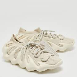 Pre Owned Yeezy x adidas Off White Knit Fabric 450 Cloud White Sneakers Size 40 2/3