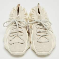 Pre Owned Yeezy x adidas Off White Knit Fabric 450 Cloud White Sneakers Size 40 2/3