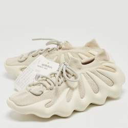 Pre Owned Yeezy x adidas Off White Knit Fabric 450 Cloud White Sneakers Size 40 2/3