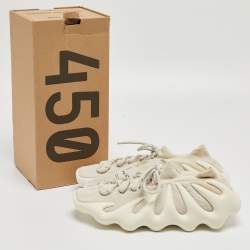 Pre Owned Yeezy x adidas Off White Knit Fabric 450 Cloud White Sneakers Size 40 2/3