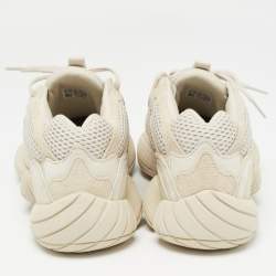 Pre Owned Yeezy x Adidas Cream Mesh and Suede 500 Blush Sneakers Size 42 2/3