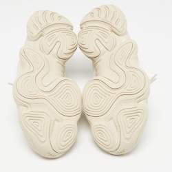 Pre Owned Yeezy x Adidas Cream Mesh and Suede 500 Blush Sneakers Size 42 2/3