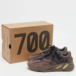 Pre Owned Yeezy x Adidas Multicolor Mesh and Suede Boost 700 Mauve Sneakers Size 42 2/3