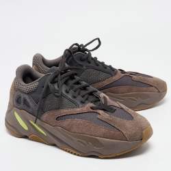 Pre Owned Yeezy x Adidas Multicolor Mesh and Suede Boost 700 Mauve Sneakers Size 42 2/3