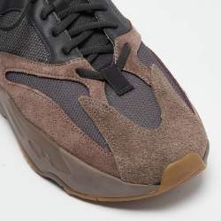 Pre Owned Yeezy x Adidas Multicolor Mesh and Suede Boost 700 Mauve Sneakers Size 42 2/3