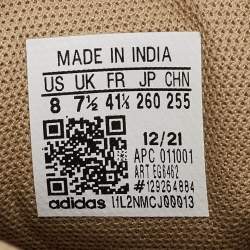 Pre Owned Yeezy x Adidas Beige Suede and Mesh Desert Boot Rock Sneakers Size 41 1/3