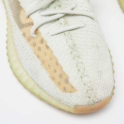Yeezy x Adidas Light Green Knit Fabric Boost 350 V2 Hyperspace Sneakers Size 44