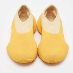 Yeezy x Adidas Yellow Knit Fabric  Low Top Sneakers Size 38.5