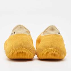 Yeezy x Adidas Yellow Knit Fabric  Low Top Sneakers Size 38.5
