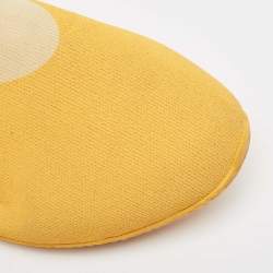 Yeezy x Adidas Yellow Knit Fabric  Low Top Sneakers Size 38.5