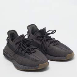 Pre Owned Yeexy x Adiddas Grey Knit Fabric Boost 350 V2 Sneakers Size 46 2/3