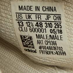 Yeezy x Adidas White Knit Fabric Boost 350 V2 Cream Sneakers Size 48