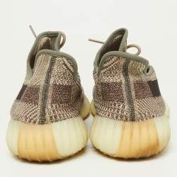 Yeezy x Adidas Brown/Beige Knit Fabric Boost 350 V2 Zyon Sneakers Size 48