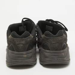 Yeezy x Adidas Black/Grey Suede And Canvas Boost 700 V2 Vanta Sneakers Size 42 2/3