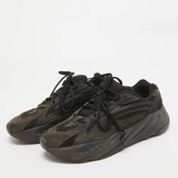 Yeezy x Adidas Black/Grey Suede And Canvas Boost 700 V2 Vanta Sneakers Size 42 2/3