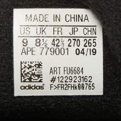 Yeezy x Adidas Black/Grey Suede And Canvas Boost 700 V2 Vanta Sneakers Size 42 2/3