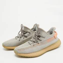 Yeezy x Adidas Grey Knit Fabric Boost 350 V2 True Form Sneakers Size 44