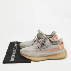 Yeezy x Adidas Grey Knit Fabric Boost 350 V2 True Form Sneakers Size 44