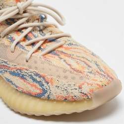 Pre Owned Yeezy x Adidas Multicolor Knit Fabric Boost 350 V2 MX Oat Sneakers Size 42 2/3