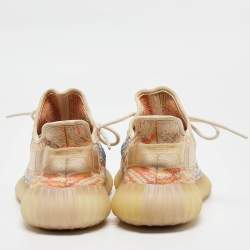 Pre Owned Yeezy x Adidas Multicolor Knit Fabric Boost 350 V2 MX Oat Sneakers Size 42 2/3