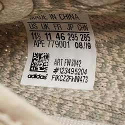 Yeezy x Adidas Pale Green Knit Fabric Boost 350 V2 Citrin (Non Reflective) Sneakers Size 46