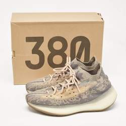 Pre Owned Yeezy x Adidas Multicolor Knit Fabric Boost 380 Mist Sneakers Size 42 2/3
