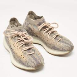 Pre Owned Yeezy x Adidas Multicolor Knit Fabric Boost 380 Mist Sneakers Size 42 2/3