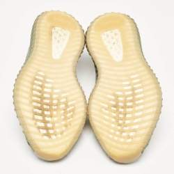 Pre Owned Yeezy x Adidas Grey/Beige Knit Fabric Boost 350 V2 Israfil Sneakers Size 42 2/3