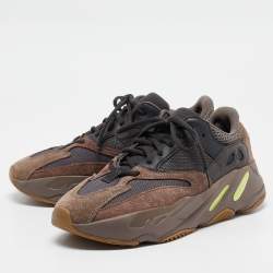 Pre Owned Yeezy x Adidas Multicolor Suede and Mesh Boost 700 Mauve Sneakers Size 42 2/3