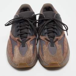 Pre Owned Yeezy x Adidas Multicolor Suede and Mesh Boost 700 Mauve Sneakers Size 42 2/3