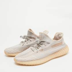 Yeezy x Adidas Pink Knit Fabric Boost 350 V2 Synth (Non Reflective) Sneakers Size 46