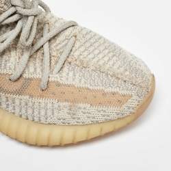 Pre Owned Yeezy x Adidas Grey Knit Fabric Boost 350 V2 Lundmark (Non Reflective) Sneakers Size 36