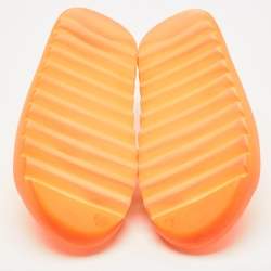 Yeezy x Adidas Orange Rubber Slide Sandals Size 46
