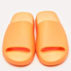 Yeezy x Adidas Orange Rubber Slide Sandals Size 46