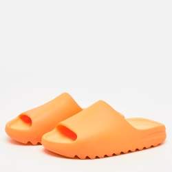 Yeezy x Adidas Orange Rubber Slide Sandals Size 46