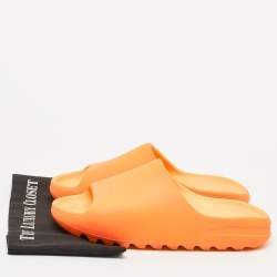 Yeezy x Adidas Orange Rubber Slide Sandals Size 46