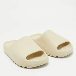 Yeezy x Adidas Cream Rubber Bone Slides Size 44