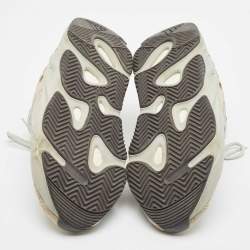 Pre Owned Yeezy x Adidas Light Green Suede and Mesh Boost 700 Salt Sneakers 43 1/3