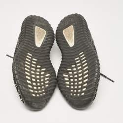 Pre Owned Yeezy x Adidas Black Knit Fabric Boost 350 V2 Yecheil Reflective Sneakers 43 1/3