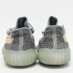Yeezy x Adidas Multicolor Knit Fabric Boost 350 V2 'Ash Blue' Low Top Sneakers Size 40 2/3