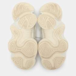 Yeezy x Adidas Cream Mesh and Suede Yeezy 500 'Bone White' Low Top Sneakers Size 36