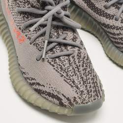 Yeezy x Adidas Grey Knit Fabric Boost 350 V2 Beluga Sneakers Size 37 1/3