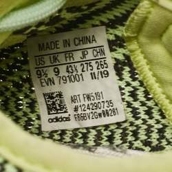 Yeezy x Adidas Green Knit Fabric Boost 350 V2 Yeezreel (Non-Reflective) Sneakers Size 43 1/3