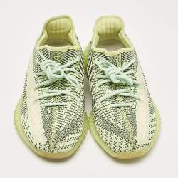 Yeezy x Adidas Green Knit Fabric Boost 350 V2 Yeezreel (Non-Reflective) Sneakers Size 43 1/3