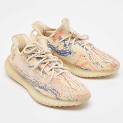 Pre Owned Yeezy Multicolor Knit Fabric Boost 350 V2 MX Oat Sneakers Size 43 1/3