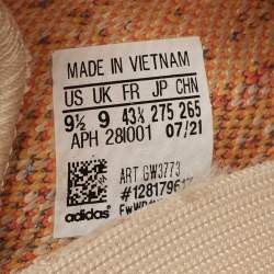 Pre Owned Yeezy Multicolor Knit Fabric Boost 350 V2 MX Oat Sneakers Size 43 1/3