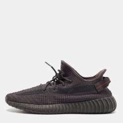 Yeezy x Adidas Black Knit Fabric Boost 350 V2 Black (Non-Reflective) Sneakers Size 46 2/3