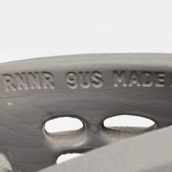 Pre Owned Yeezy x Adidas Grey/Cream Rubber Foam RNNR MXT Moon Gray Sneakers Size 43